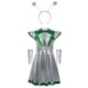 thumbnail image 1 of Vestido de cuello redondo y manga corta para niña, vestido de extraterrestre, vestido de chica espacial, vestido de baile metálico, diadema, vestidos de astronauta espacial, disfraz de carnaval, vesti, 1 of 4