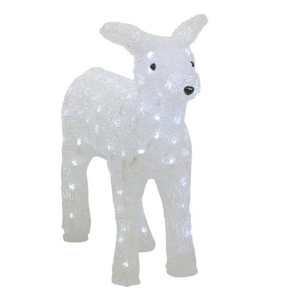 18" Lighted Commercial Grade Acrylic Baby Reindeer Christmas Outdoor Decoration