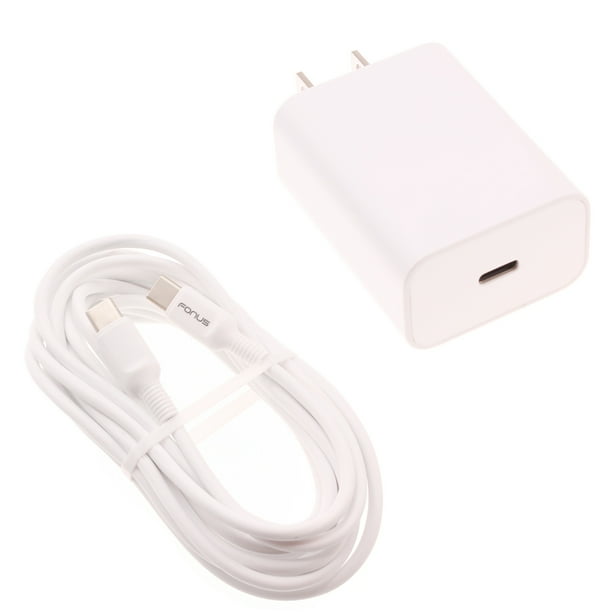 PD TypeC 18W Fast Home Charger for Galaxy S21/Ultra/Plus Phones 6ft