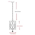 thumbnail image 3 of Modern Drum-Shaped Chandeliers 3-Light Matte Black Creative Farmhouse Chandelier Cage Style Pendant Ceiling Light Fixtures, 3 of 7