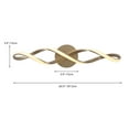 thumbnail image 3 of Aiwen Twisted LED Vanity Light Modern Light Fixture Stylish Classic Gold Wall Sconce, 3 of 7
