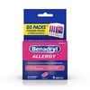 Benadryl Ultratabs Go Packs, Antihistamine Tablets with Diphenhydramine HCl,2 Count 4)