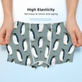 thumbnail image 3 of Yiaed Penguin Print Boys' Boxer Briefs Cotton Casual Stretch Comfort Boys Boxers - Kids Boxer Briefs Underwear for Boys (6-18)-Medium, 3 of 5