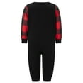 thumbnail image 3 of Christmas Family Pajamas Letter Santa Hat Print Tops and Plaid Pants, 3 of 9