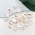 thumbnail image 5 of U8MO 10pcs White Charms Enamel Pendant For Jewelry Making Handmade Necklace Bracelet-10pcs crown 11x12mm, 5 of 6