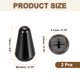 thumbnail image 2 of Uxcell 2Pcs ST Guitar 3/5 Way Pickup Switch Tip Cross Hole ID 0.19 x 0.15 Tapa de interruptor de palanca metálica negra, 2 of 6