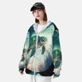 thumbnail image 4 of Picia Watercolor Turtle5 Women's Men's UPF 50+ Sun Protection Hoodie Shirt Long Sleeve SPF Fishing Outdoor UV Hiking Lightweight Shirts-X-Large, 4 of 9