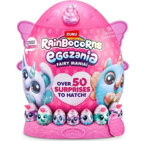 Rainbocorns FAIRY Mania! Pink Mystery Egg Plush (Over 50 Surprises to Hatch!)