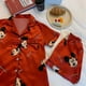 thumbnail image 2 of Disney-Pijama de Mickey Mouse para mujer, camisones de manga corta, seda de simulación, Sexy, primavera y otoño, conjunto de ropa de dormir para el hogar, 2 of 4