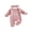 Pink, variant on BemeyourBBs Newborn Baby Girls Little Sister Outfits Waffle Knit Romper Little SisLetter Embroidery Long Sleeve Back Ruffled Jumpsuit with Headband Spring Fall Winter Clothes