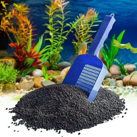 ShenMo 1 pièce de bleu aquarium sable pelle en plastique multifonctionnel  aquarium gravier sable pelle grattoir fish tank jardin plaque de nettoyage  outil
