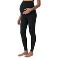 thumbnail image 2 of Women's Maternity Leggings Over The Belly Pregnancy Active Wear Athletic Soft Yoga Pants With Pockets, 2 of 5