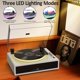 thumbnail image 5 of Tocadiscos Seasonlife AT-3600L Bocina Bluetooth LED Blanco, 5 of 7