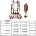 thumbnail image 3 of Dog Backpack Carrier for Small Medium Dogs, Pet Travel Carrier, Dog Front Carrier, Breathable Dog Hiking Backpack for Outdoor Walks Trips, Brown Xl, Includes Leash and Adjustable, 3 of 9