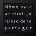 thumbnail image 2 of Cilpa, Audrey and Fabrice 15x15 Black Modern Framed Museum Art Print Titled - Avec un miroir, 2 of 5