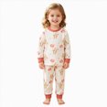 thumbnail image 3 of TOWED22 Toddler Girl 2-piece Clothes Set Infant Girl Cotton Long Sleeve Shirt and Pant Fall Winter Outfit for Baby Girl Size:6-12 M,Color:Pink, 3 of 9