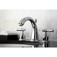thumbnail image 3 of Kingston Brass Milano Two Handle 8" to 16" Widespread Lavatory Faucet with Brass Pop-up, 3 of 7