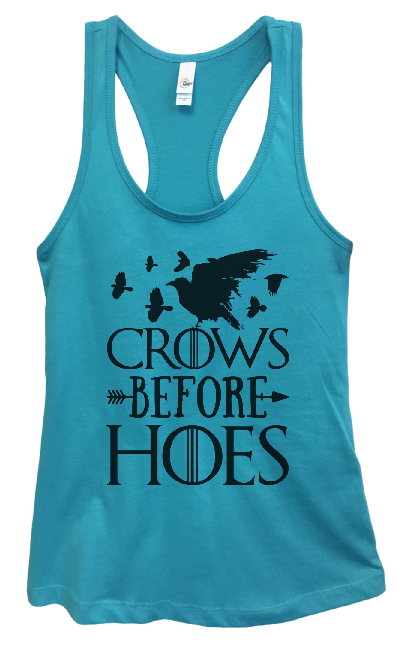 Crows Before Hoes Game of thrones inspired Mens funny printed vest tank Tshirt 