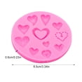 thumbnail image 3 of Billuyoard Molde de silicona para pastel con forma de corazón de 11 rejillas, portátil resistente al calor, molde para dulces de azúcar y Herramientas y accesorios para hornear, 3 of 6