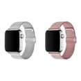 thumbnail image 1 of Fulsaxad 1/2Pack Metal Mesh Strap for apple Watch Bands 44mm 45mm 41mm 40mm 38mm 49mm 42mm Stainless Steel Wristbands Adjustable Braided Milanese Loop Bnads for iWatch Series 8 Ultra 7 SE 6 5 4 3 2 1, 1 of 9