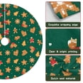thumbnail image 6 of 30 Inch Christmas Tree Skirt – Velvet Plush Tree Mat, Soft Thickened Polyester with Red Ties, Single-Sided Printing, Available in 30in/36in/48in, Perfect for Holiday Xmas Tree Decoration, 6 of 7