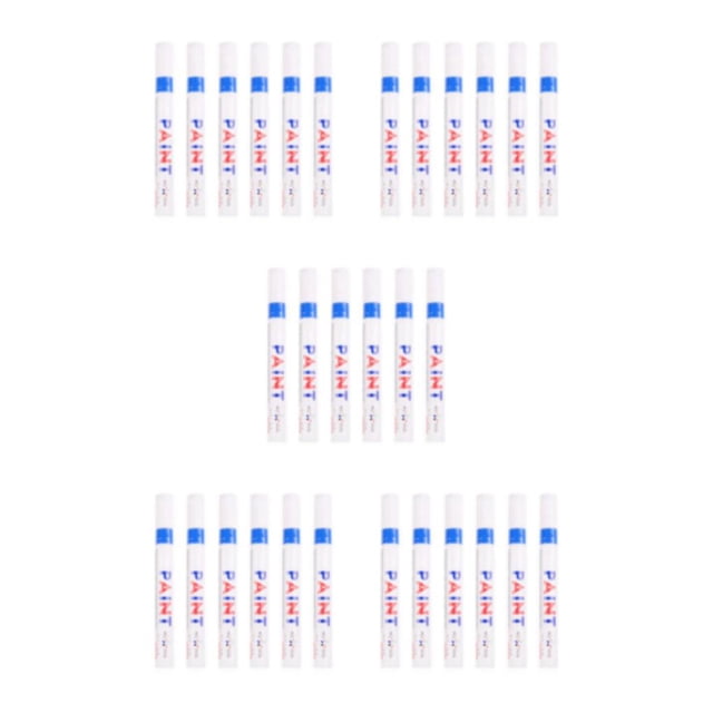 Maytalsory 6piece Smooth Writing Marker Pens Waterproof And Easy To For Any Surface Wide Range Of Surfaces blue 5Set