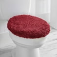 Mainstays Basic Red Polyester 19" x 22" Toilet Lid Cover