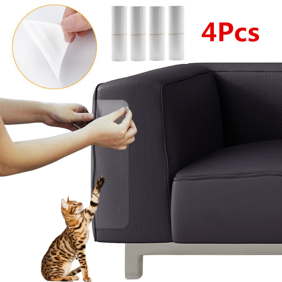 4pcs Anti Scratch Mattress Couch Protector For Cats Stop Pets