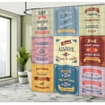 thumbnail image 5 of Ambesonne Saying Shower Curtain, Positive Vibes Theme Words, 69"Wx70"L, Yellow and Pink, 5 of 5