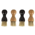 thumbnail image 3 of Cepillo de madera para zapatos, 4 unidades, multifunción, color negro y caqui., 3 of 5