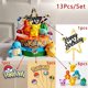 thumbnail image 3 of 13Pcs/set Cake Topper Anime Figure Pikachu Party Happy Birthday Cake Decoration Supplies Ornaments Boy Kids Gift, 3 of 4