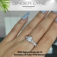 thumbnail image 5 of Round Engagement Ring for Women by Ginger Lyne 2.5 Ct Sterling Silver Wedding Rings, 5 of 7