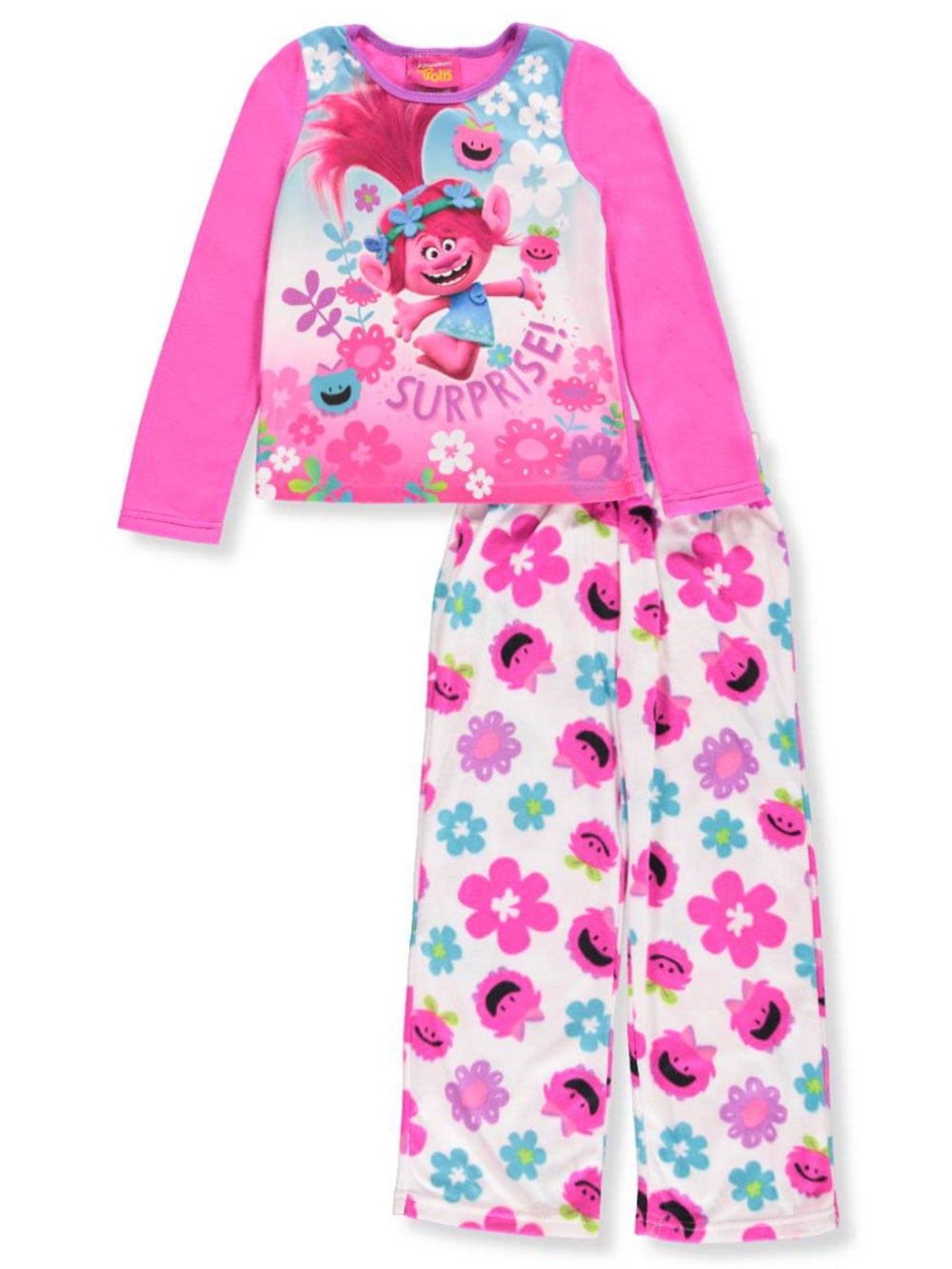 Trolls Big Girls' 2Piece Pajamas (Sizes 7 16)