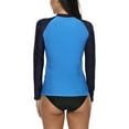 thumbnail image 6 of Charmo Bikini Cover-up Swimwear for Women Long Sleeve Sport Shirt Sun Protection Rash Guard Top, 6 of 6