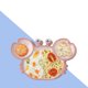 thumbnail image 3 of Plato de succión de silicona para niños pequeños: plato y tazón divididos para entrenamiento de autoalimentación para bebés y niños pequeños Sincero Hogar, 3 of 3