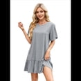 thumbnail image 4 of Vestido de Cuello Redondo y Corta Gris L, 4 of 7