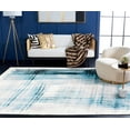 thumbnail image 3 of SAFAVIEH Skyler Steward Distressed Area Rug, Ivory/Teal, 9' x 12', 3 of 9