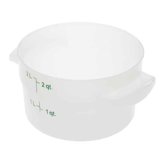 Carlisle StorPlus Round Food Storage Container, 2 Qt - 7 3/20"Dia x 4 6/25"H