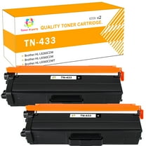 Toner H-Party TN433 TN-433 Black High Yield toner cartridge TN433BK - Compatible Replacement for Brother TN433 TN436 Compatible with HL-L8260CDW HL-L8360CDW MFC-L8610CDW MFC-L8900CDW (2 Pack, Black)
