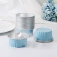 thumbnail image 4 of 200Pcs 5Oz 125Ml Disposable Cake Baking Cups Muffin Liners Cups with Lids Aluminum Foil Cupcake Baking Cups-Blue, 4 of 7
