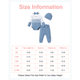 thumbnail image 2 of 3 Months Baby Girls Clothes 6 Months Girls 4PCS Fall Winter Outfits Set Newborn Girls Long Sleeve Color-blocked Top Pants Set with Headband Hat Blue, 2 of 6