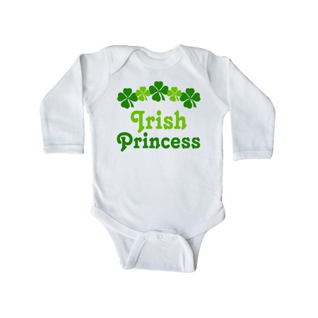 

Inktastic Irish Princess (clover) Gift Baby Girl Long Sleeve Bodysuit