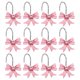 thumbnail image 2 of Injueey Ganchos de lazo rosa para cortina de baño elegantes, ganchos de ducha de acero inoxidable para cortina de resina, juego de ducha. Accesorios de baño, 2 of 6