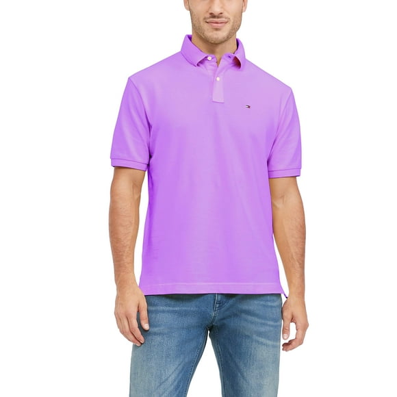 Polo Tommy Hilfiger de piqué de algodón de manga corta para hombre