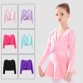 thumbnail image 1 of Ropa de baile para niños Ropa de práctica para niñas Otoño e invierno Suéter grueso Abrigo Chaleco chal con forro polar de manga larga, 1 of 2