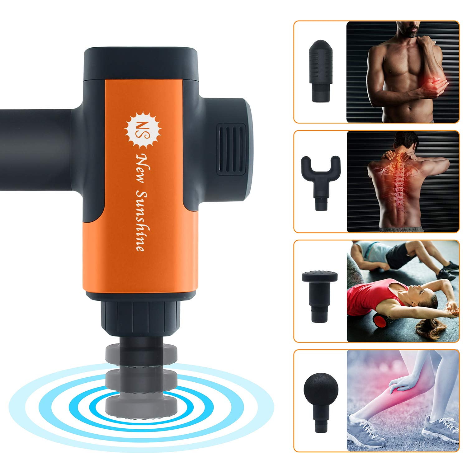 Professional Hand held Deep Tissue Muscle Massage Gun Portable