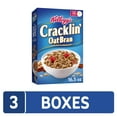thumbnail image 2 of Kellogg's Cracklin' Oat Bran RRF12 Breakfast Cereal, Fiber Cereal, Family Cereal, Original (3 Boxes), 2 of 3