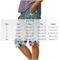 thumbnail image 3 of SOOMLON Bermuda Shorts for Women Plus Size Elastic Waist Long Shorts Button Floral Shorts with Pockets Vacation Bottoms, 3 of 5