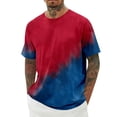 thumbnail image 2 of Tie Dye T Shirts for Man 2026 Summer Casual Lightweight Breathable Short Sleeve Slim Fit Crewneck Tee Shirt, 2 of 5
