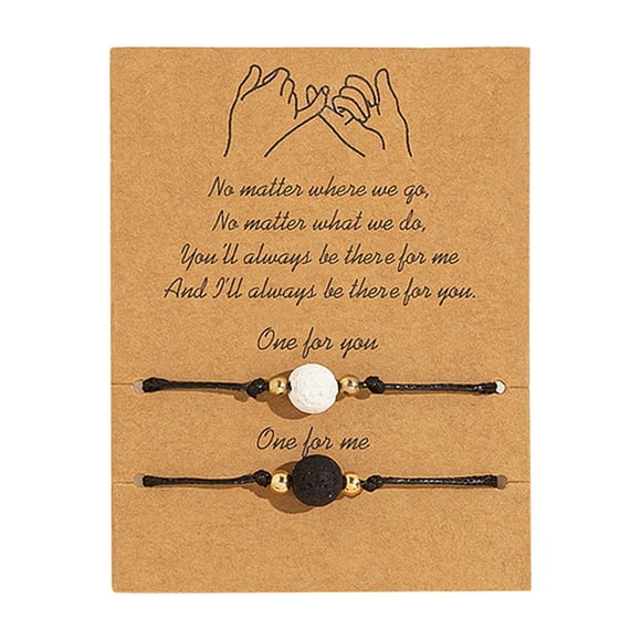 Natural Stone Best Friend Bracelets Couples Bracelets For 2 Matching His And Her Lover Bracelet Jewelry For Relationship Valentines